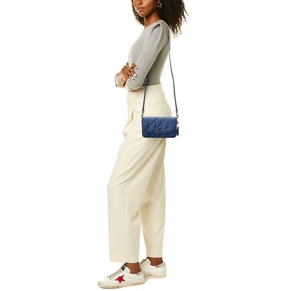 Coach Hayden Quilted Pillow Leather Crossbody, Blue - Picture 4 of 4